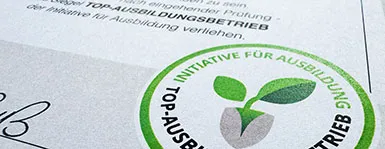 Zertifizierung als TOP-Ausbildungsbetrieb