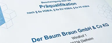 Der Baum Braun ist PQ-zertifiziert